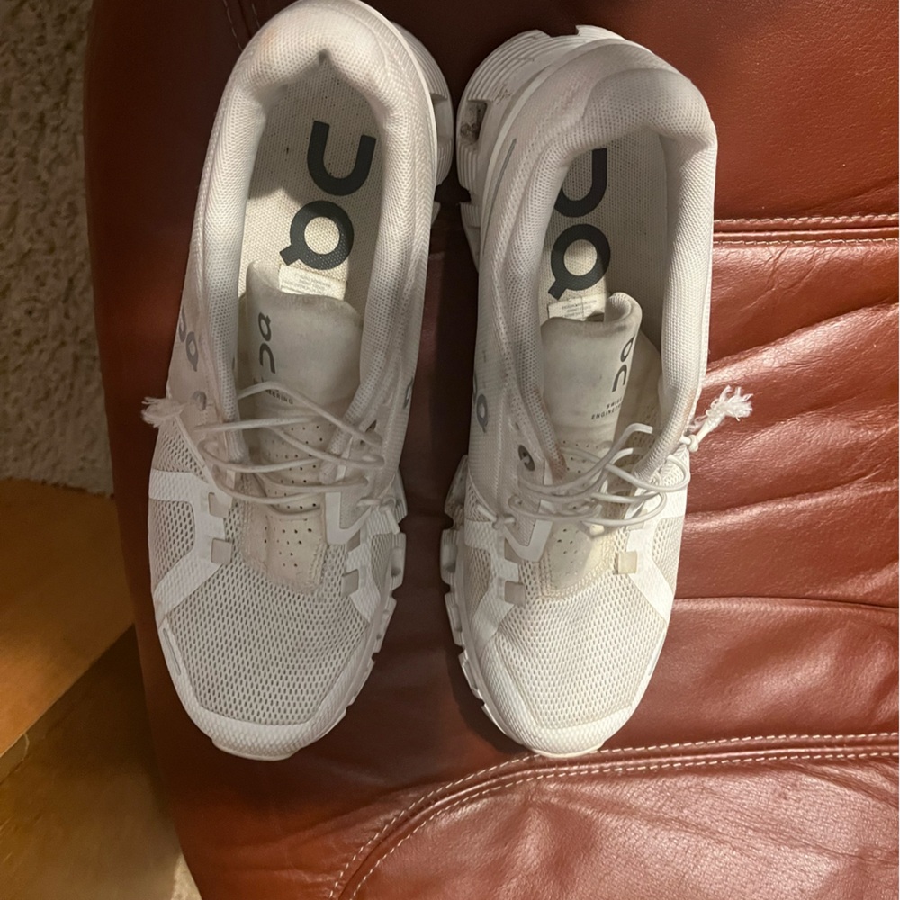 On Running Classic White Athletic Shoes